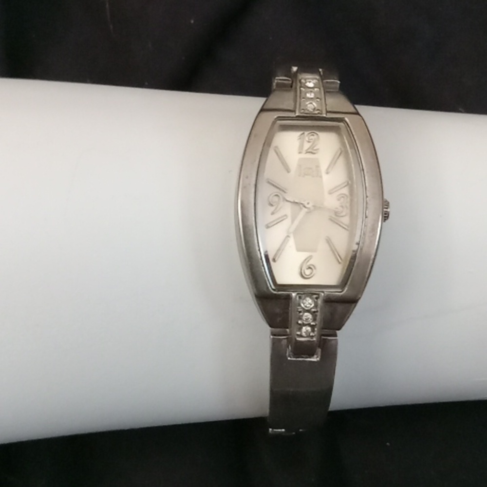 Thin silver watch